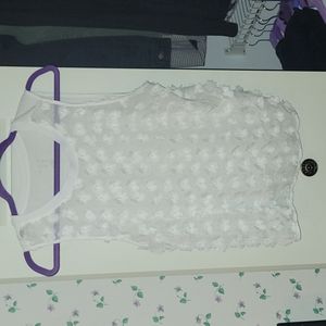 Sheer floral tank top